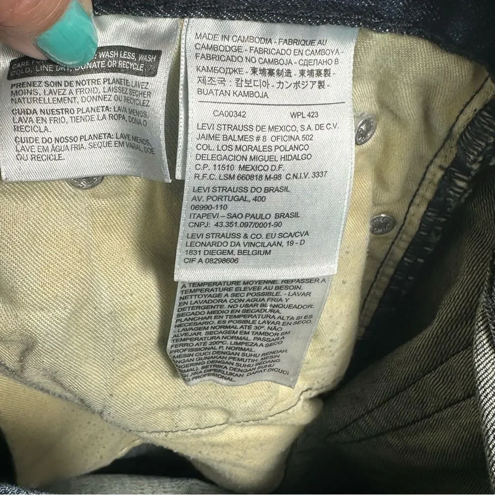 Levi's Blue Relaxed Jeans with Indigo Denim